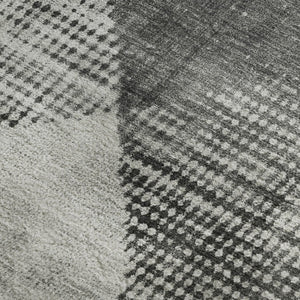 HomeRoots 8' X 10' Gray & Silver Diamond Washable Area Rug - Durable, Stain-Resistant, UV-Protected Design 683331
