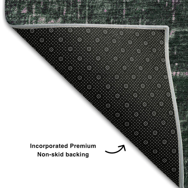HomeRoots 5' X 8' Blush-to-Eggplant Ombre Area Rug - Durable, Washable & UV-Protected for Modern Homes 683341