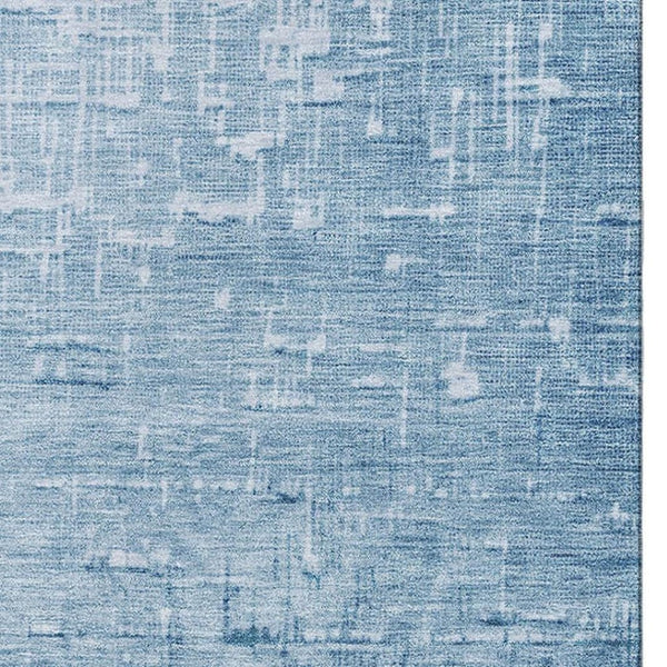 HomeRoots 10' Blue Gray and Charcoal Ombre Washable Area Rug - UV Protected, Durable, Stylish for Any Space! 683351
