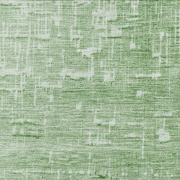 HomeRoots 9' X 12' Ombre Area Rug in Green, Gray & Charcoal - Washable, UV-Protected, Stain-Resistant Design 683356