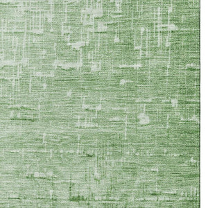 HomeRoots 9' X 12' Ombre Area Rug in Green, Gray & Charcoal - Washable, UV-Protected, Stain-Resistant Design 683356