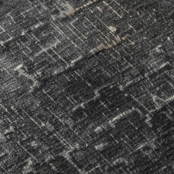 HomeRoots 10' X 14' Khaki Gray Charcoal Ombre Washable Area Rug - Durable, UV Protected, Modern Style for Homes 683363