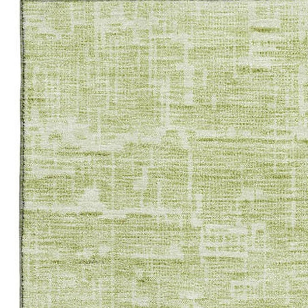 HomeRoots 5' X 8' Stylish Lime Green Gray Charcoal Ombre Area Rug - Washable, Stain Resistant, UV Protected! 683365