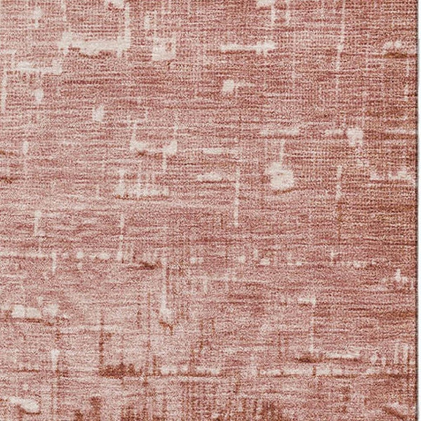 HomeRoots 8' X 10' Ombre Area Rug in Rust Gray & Charcoal - Washable, UV Protected, Stain Resistant Design 683373