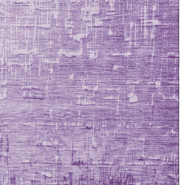 HomeRoots 10' Stylish Purple Gray Charcoal Ombre Washable Area Rug - UV Protected, Stain Resistant, Durable Design 683381