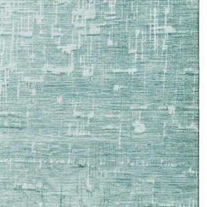 HomeRoots 9' X 12' Teal Gray Charcoal Ombre Area Rug - Modern, Washable, UV Protected, Durable for Busy Homes 683386
