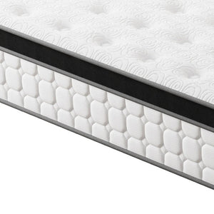 HomeRoots 12" Hybrid Pocket Coil Gel Memory Foam Mattress for Restorative Sleep and Ultimate Comfort Experience Twin 683388