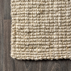 HomeRoots 8' Jute Handmade Square Rug – Eco-Friendly, Durable & Stylish Natural Fiber Floor Decor for Any Room 683421