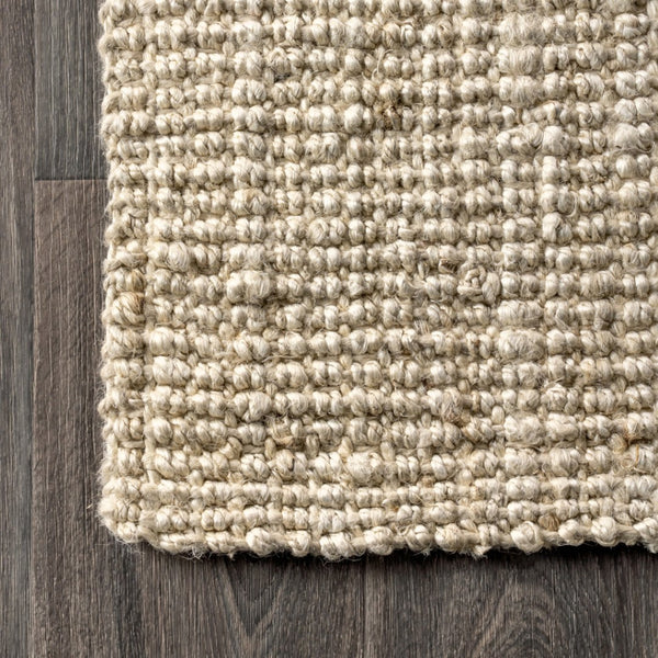 HomeRoots 9' Jute Handmade Square Rug - Eco-Friendly, Durable & Stylish for Contemporary or Rustic Interiors 683422