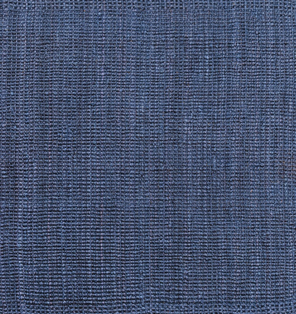 HomeRoots 7' Navy Blue Jute Handmade Square Rug – Artisan Crafted, Durable, and Perfect for Modern Interiors 683425