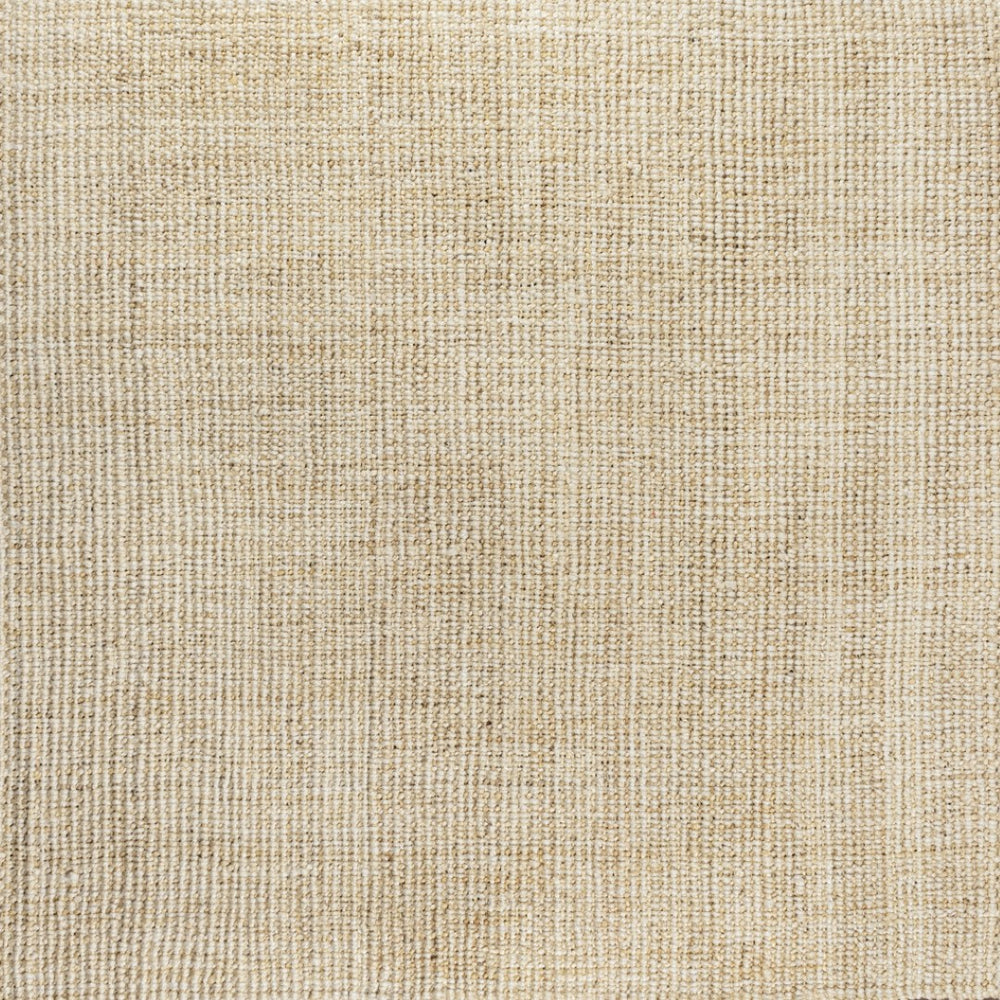 HomeRoots 5' Ivory Jute Handmade Square Rug - Artisanal Design for Cozy Living Spaces, Easy Care & Style 683439