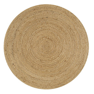HomeRoots 5' Natural Jute Round Rug – Durable, Stylish & Perfect for Layering in Living Rooms or Entryways! 683453
