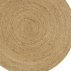HomeRoots 5' Natural Jute Round Rug – Durable, Stylish & Perfect for Layering in Living Rooms or Entryways! 683453
