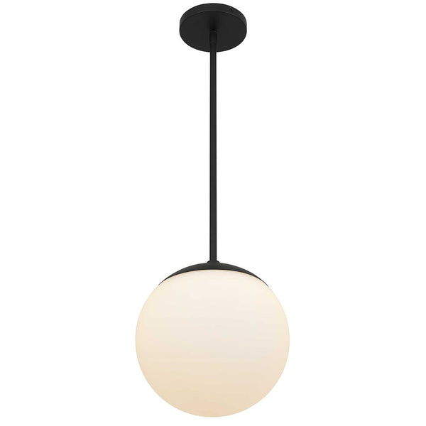HomeRoots 10" Frosted LED Globe Pendant Light - Dimmable, Stylish, Weather-Resistant for Indoor/Outdoor Use 683462
