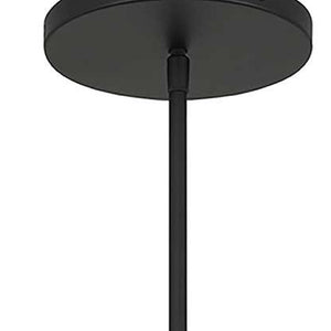 HomeRoots Black Outdoor Hanging Light - Dimmable Frosted LED Globe Pendant with Modern Black & White Design 683464