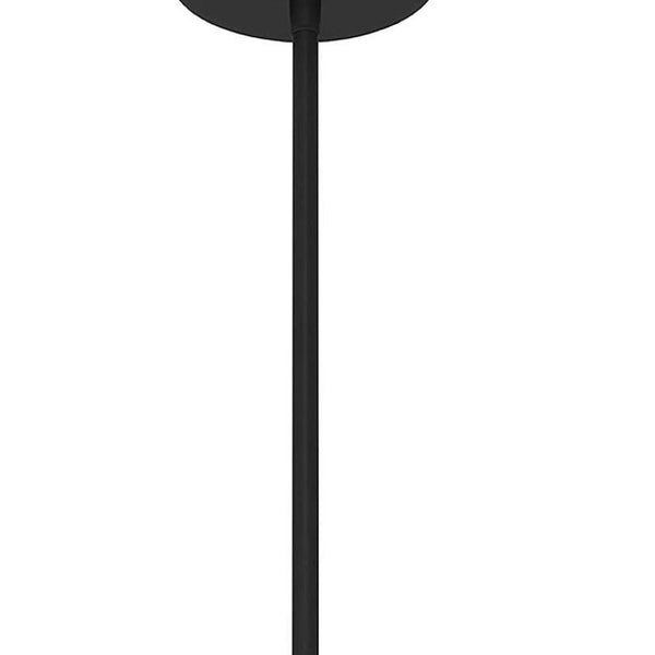 HomeRoots Black Frosted LED Pendant Light - Dimmable Outdoor Fixture with Modern Design for Patios & Porches 683465