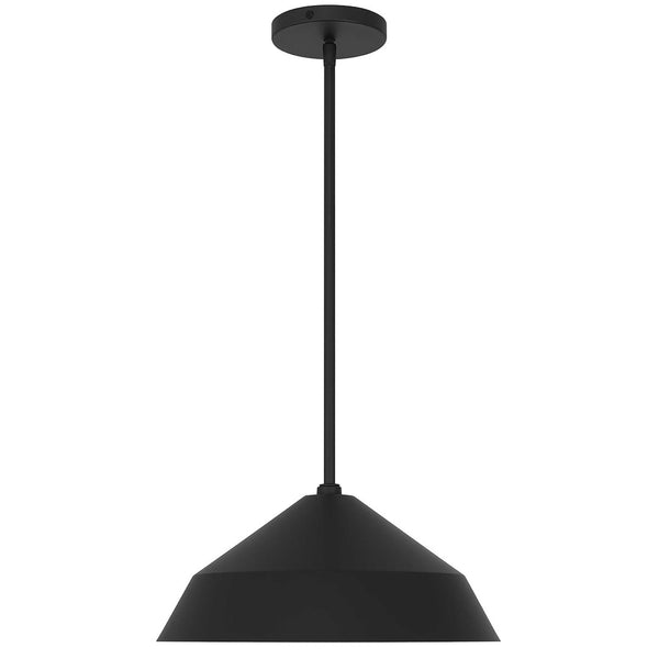 HomeRoots Black Frosted LED Pendant Light - Dimmable Outdoor Fixture with Modern Design for Patios & Porches 683465
