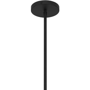 HomeRoots Black Frosted LED Pendant Light - Dimmable Outdoor Fixture with Modern Design for Patios & Porches 683465