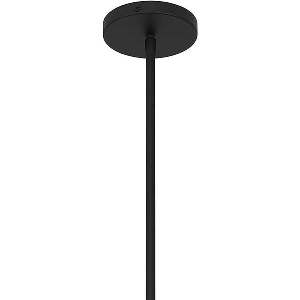 HomeRoots Black Frosted LED Pendant Light - Dimmable Outdoor Fixture with Modern Design for Patios & Porches 683465