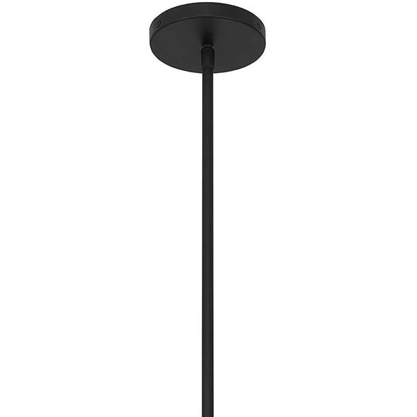 HomeRoots 16" Sleek Black Aluminum Cone LED Pendant Light - Dimmable, Weather-Resistant, Modern Design for Indoors & Outdoors 683467