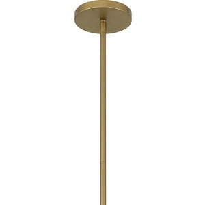 HomeRoots 16" Antique Gold Cone Pendant Light – Dimmable LED for Outdoor/Indoor Elegance & Durability 683468