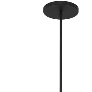 HomeRoots 22" Black Aluminum Cone Pendant Light - Dimmable LED Fixture for Modern Outdoor & Indoor Spaces 683469