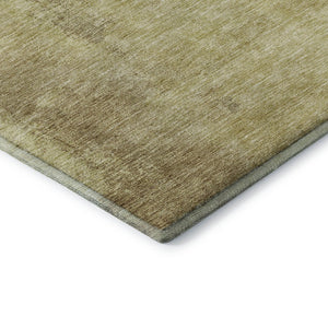 HomeRoots 8' x 10' Stylish Brown and Beige Abstract Area Rug - Washable, UV Protected, Stain Resistant Design 683516