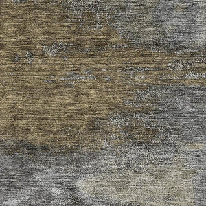 HomeRoots 8' X 10' Abstract Gray-Silver-Beige Area Rug - Washable, UV-Protected & Perfect for High-Traffic Homes 683534