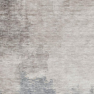 HomeRoots 8' X 10' Washable Blue Gray and Gold Abstract Area Rug with UV Protection for High-Traffic Spaces 683558