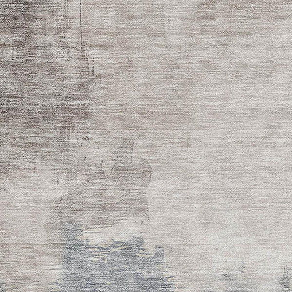 HomeRoots 8' X 10' Washable Blue Gray and Gold Abstract Area Rug with UV Protection for High-Traffic Spaces 683558