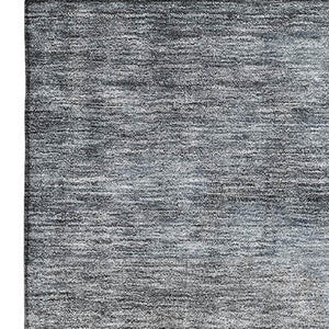 HomeRoots 5' X 8' Chocolate and Blue Abstract Washable Area Rug with UV Protection for Modern Living Spaces 683562