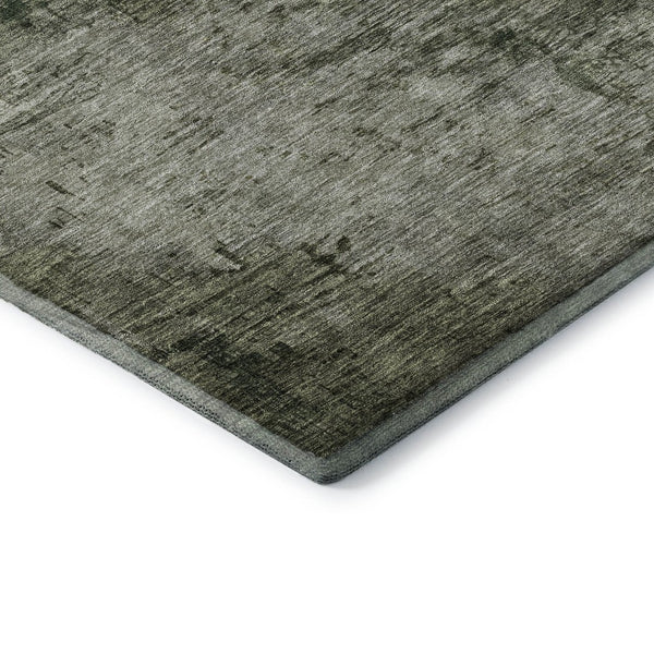 HomeRoots 10' X 14' Fern Green and Gold Abstract Area Rug - Washable, Stain-Resistant, UV Protected for Homes 683572
