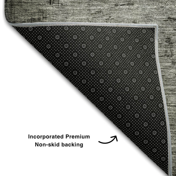 HomeRoots 9' X 12' Taupe & Beige Abstract Area Rug – Washable, Stain Resistant, UV Protected for Modern Spaces! 683577