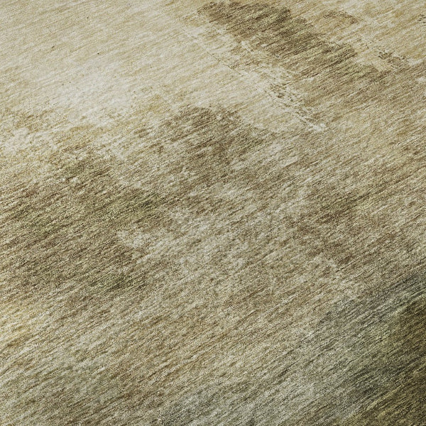 HomeRoots 10' X 14' Fern Green And Beige Abstract Area Rug - Washable, UV Protected, Stain Resistant & Durable 683584