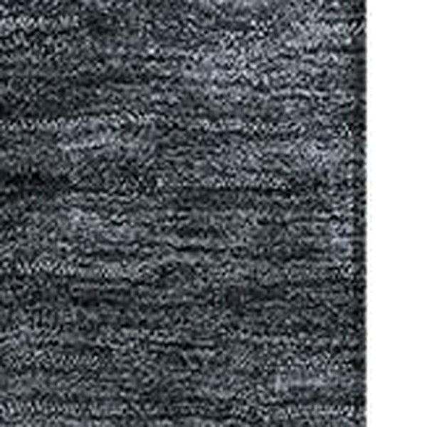 HomeRoots 9' X 12' Gray And Silver Abstract Area Rug – Durable, Washable, UV-Protected for High-Traffic Spaces 683589