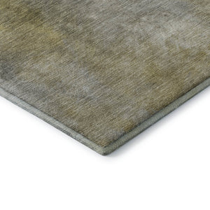 HomeRoots 5' X 8' Abstract Pewter Beige and Gold Washable Rug with UV Protection for Modern Living Spaces 683628
