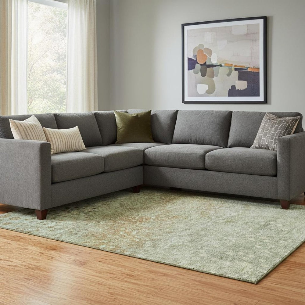 HomeRoots 10' X 14' Artichoke Green & Copper Polka Dot Washable Area Rug - Durable, Stylish, UV Protected Centerpiece 683638
