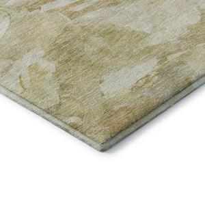 HomeRoots 5' X 8' Beige and Ivory Abstract Area Rug – Stylish, Washable, Durable with UV Protection for Homes 683676