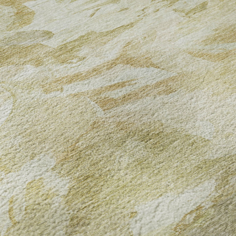 HomeRoots 5' X 8' Beige and Ivory Abstract Area Rug – Stylish, Washable, Durable with UV Protection for Homes 683676
