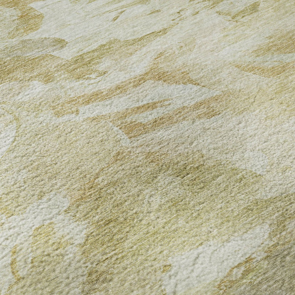 HomeRoots 5' X 8' Beige and Ivory Abstract Area Rug – Stylish, Washable, Durable with UV Protection for Homes 683676