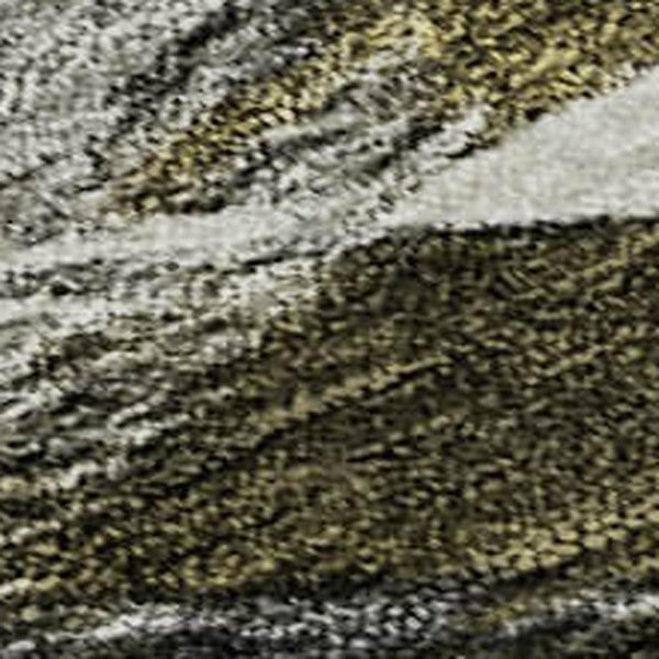 HomeRoots 8' X 10' Stylish Abstract Washable Area Rug in Granite Gray, Beige & Gold - UV Resistant & Durable 683690