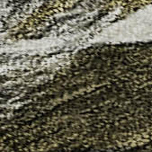 HomeRoots 10' Modern Abstract Area Rug in Granite Gray, Beige & Gold - Washable, UV Protected & Stain-Resistant 683692