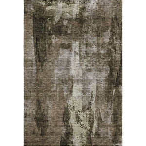 HomeRoots 9' X 12' Brown & Beige Abstract Washable Area Rug with UV Protection – Stylish, Durable & Easy Care! 683721