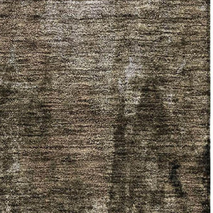 HomeRoots 10' Brown and Beige Abstract Area Rug - Washable, UV Protected, Durable, Ideal for Busy Homes 683722