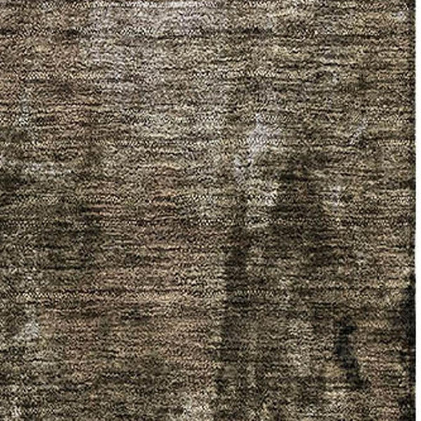 HomeRoots 10' Brown and Beige Abstract Area Rug - Washable, UV Protected, Durable, Ideal for Busy Homes 683722
