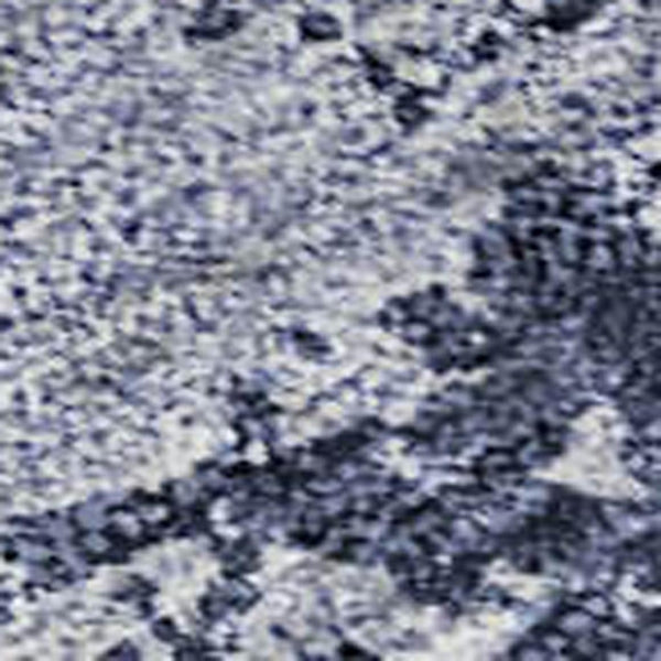 HomeRoots 8' X 10' Navy Blue & Silver Abstract Area Rug - Washable, UV Protected, Stain Resistant & Durable! 683732