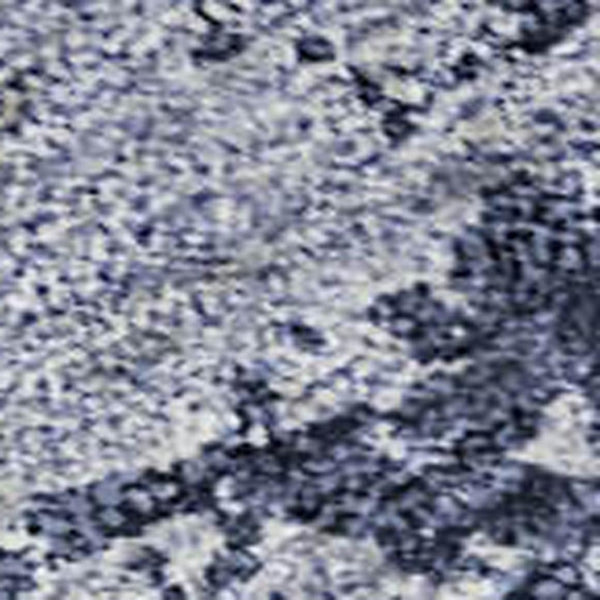 HomeRoots 10' X 14' Navy Blue And Silver Abstract Washable Area Rug – Stain Resistant, UV Protected, Modern Design 683734