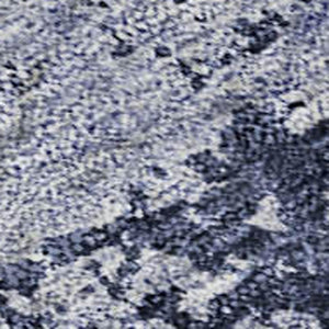 HomeRoots 10' X 14' Navy Blue And Silver Abstract Washable Area Rug – Stain Resistant, UV Protected, Modern Design 683734
