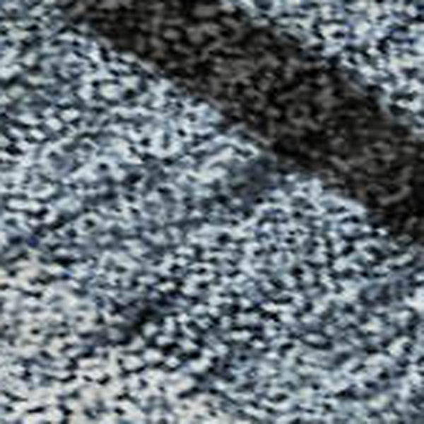 HomeRoots 9' X 12' Stylish Blue Charcoal & Silver Striped Washable Area Rug with UV Protection for Homes 683775