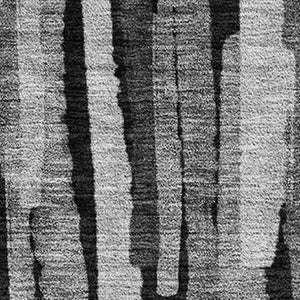 HomeRoots 10' Gray and Silver Striped Washable Area Rug with Stain Resistance, UV Protection, and Slip-Reducing Backing 683788
